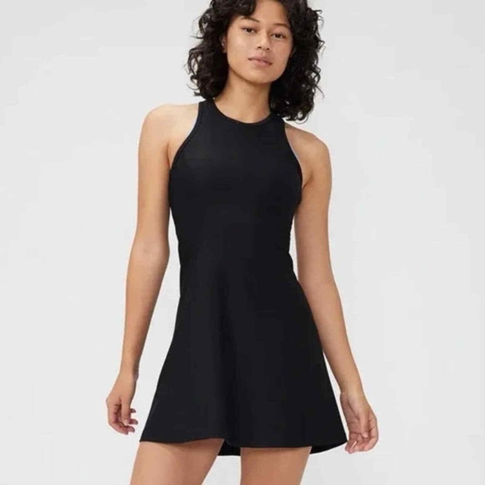 Outdoor Voices Women's Size S Black Bloom Mini Dress